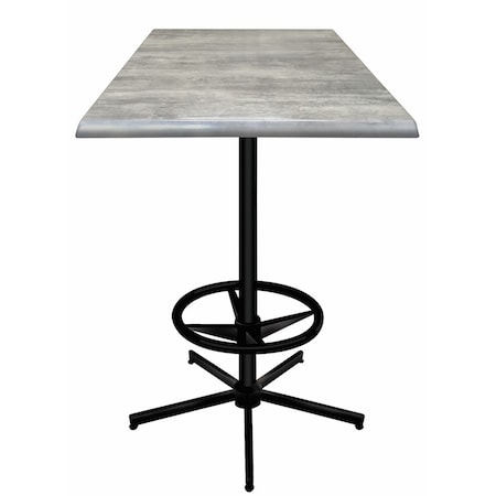 42 Tall In/Outdoor All-Season Table,30 X 30 Square Greystone Top